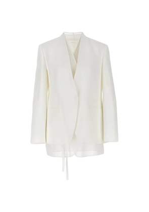 Brunello Cucinelli tailored layered blazer - White