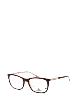 Lacoste rectangle-frame glasses - Brown