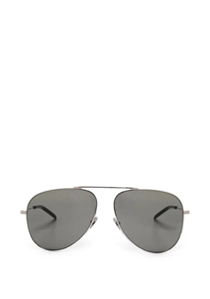 Saint Laurent Eyewear brow-bar pilot-frame sunglasses - Silver