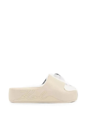 Karl Lagerfeld Kobo II Signia Shine slides - Neutrals