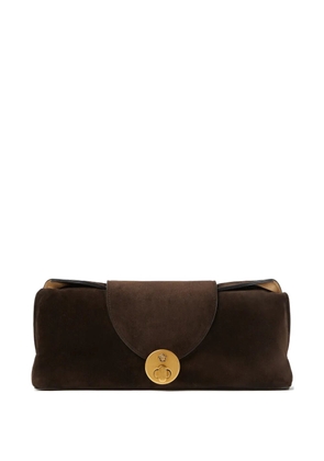 Versace Vivian suede clutch - Brown