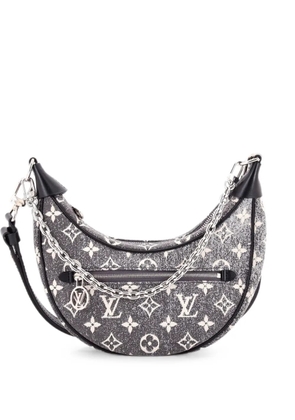 Louis Vuitton Pre-Owned Loop Handbag Monogram Jacquard Denim hobo bag - Black