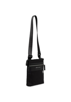 Armani Exchange logo-plaque zip-fastening belt bag - Black