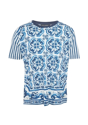 Dolce & Gabbana Pre-Owned Majolica-print T-shirt - White