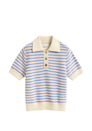 Gant striped short-sleeve polo shirt - Neutrals