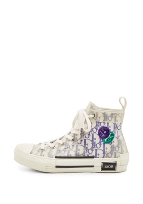 Christian Dior Pre-Owned B23 Oblique mesh sneakers - White