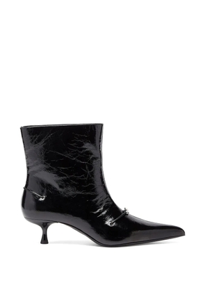 Diesel D-Jewels pointed-toe ankle boots - Black