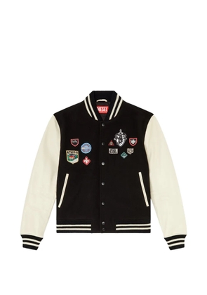Diesel L-Arry-Patch leather jacket - Black