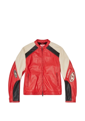 Diesel biker leather jacket - Red