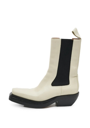 Bottega Veneta Pre-Owned Cliff square-toe ankle boots - Neutrals