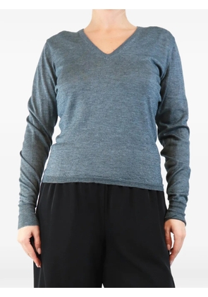 Etro Pre-Owned fine-knit V-neck sweater - Blue