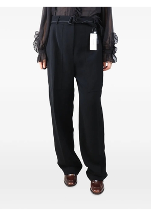 JOSEPH belted twill trousers - Black