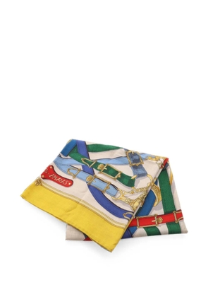 Hermès Pre-Owned 2010s Cavalcadour Carréjean shawl - Neutrals