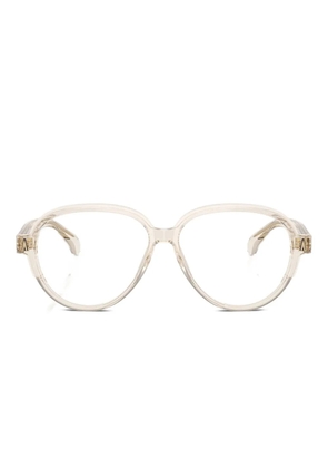 Moncler Eyewear round-frame glasses - White
