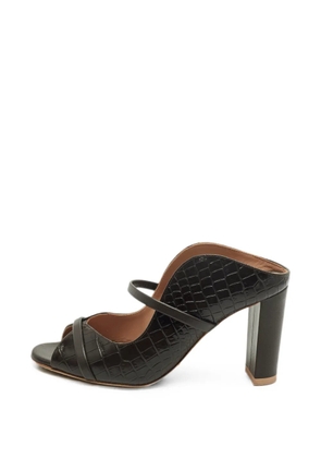 Malone Souliers Norah crocodile-embossed mules - Brown