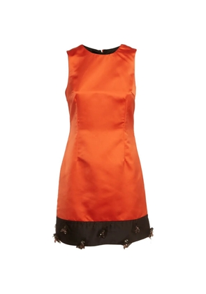Dolce & Gabbana Pre-Owned embellished-hem mini dress - Orange