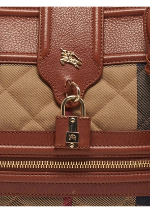 Burberry Pre-Owned Manor zip-up tote bag - Brown