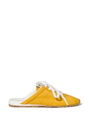 Miu Miu Plume suede mules - Yellow