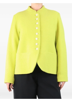 École De Curiosités boiled wool jacket - Green
