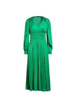 Maje ruffled-detail midi dress - Green