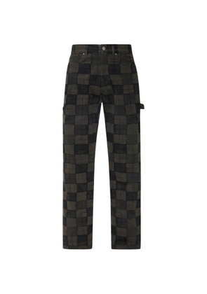 AMIRI checkered carpenter jeans - Brown