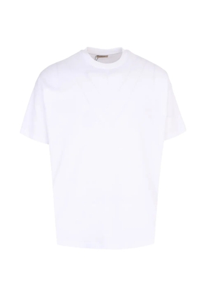 Exit Society logo-print cotton T-shirt - White
