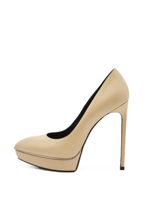 Saint Laurent Pre-Owned Janis platform pumps - Neutrals