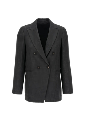 Brunello Cucinelli double-breasted blazer - Grey