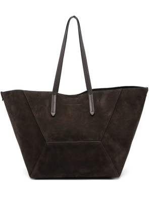 Brunello Cucinelli suede tote bag - Brown