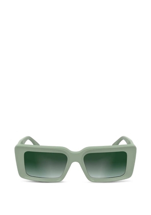 Karl Lagerfeld logo-plaque rectangle-frame sunglasses - Green