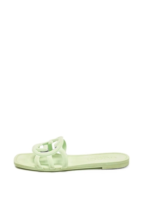 Gucci Pre-Owned Interlocking G slides - Green