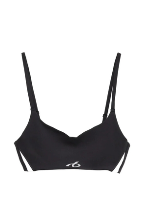 Balenciaga reflective-effect sports bra - Black