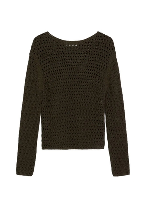 Marc O'Polo crochet-knit sweater - Green