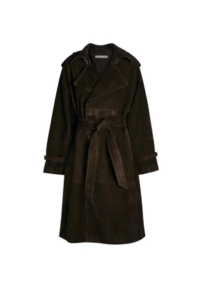 AARON ESH belted double-breasted coat - Brown