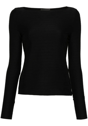 Emporio Armani striped top - Black