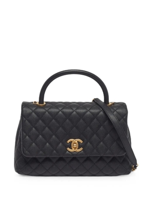 CHANEL Pre-Owned small Coco Caviar-leather tote bag - Black
