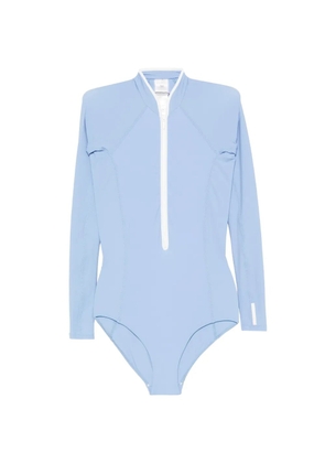 Hunza G Tyra long-sleeve swimsuit - Blue
