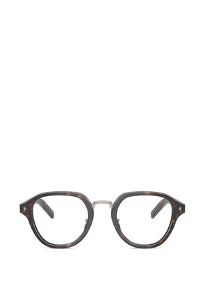 Prada Iconic-plaque glasses - Brown