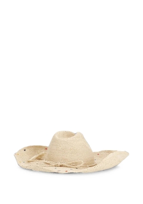 MC2 Saint Barth embroidered-details wide-brim hat - Neutrals