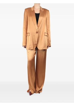 SOLOTRE sateen two-piece suit - Neutrals