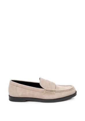 HUGO suede slip-on loafers - Neutrals