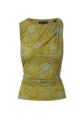 Veronica Beard Otessa floral-print top - Yellow