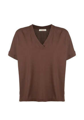 slowear V-neck short-sleeve T-shirt - Brown