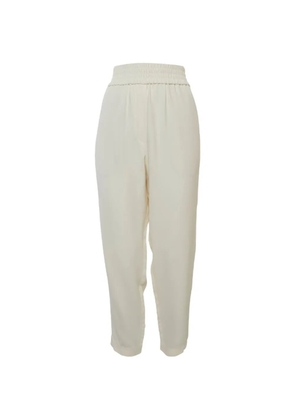 Brunello Cucinelli crepe regular-fit trousers - Neutrals