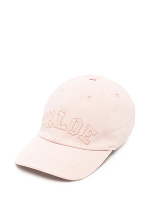 Chloé logo-embroidered baseball cap - Pink