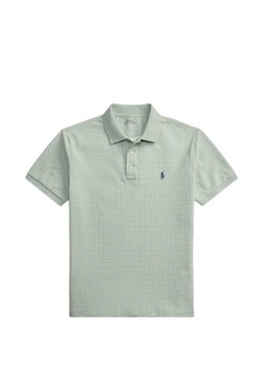Polo Ralph Lauren Glen-check embroidered-logo polo shirt - Green