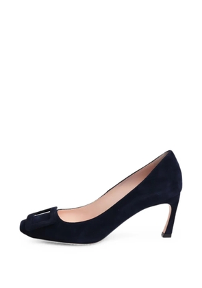 Roger Vivier Vintage Trompette suede pumps - Blue
