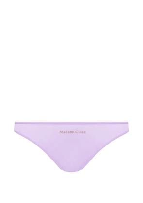 Maison Close Double Sens cut-out briefs - Purple
