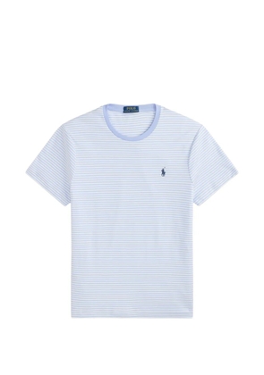 Polo Ralph Lauren striped embroidered-logo T-shirt - Blue