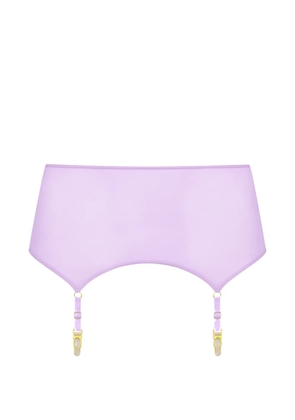 Maison Close Double Sens sheer suspender belt - Purple